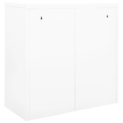  fehér acél tolóajtós szekrény 90 x 40 x 90 cm