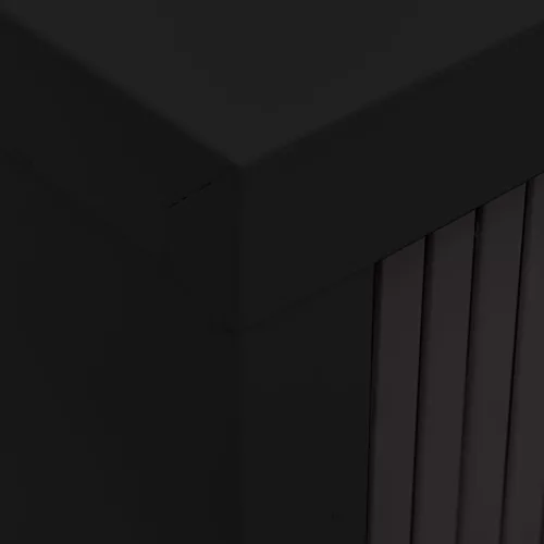  fekete acél tolóajtós szekrény 90 x 40 x 90 cm