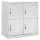  világosszürke acél zárható szekrény 90 x 45 x 92,5 cm