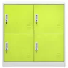 világosszürke-zöld acél zárható szekrény 90 x 45 x 92,5 cm