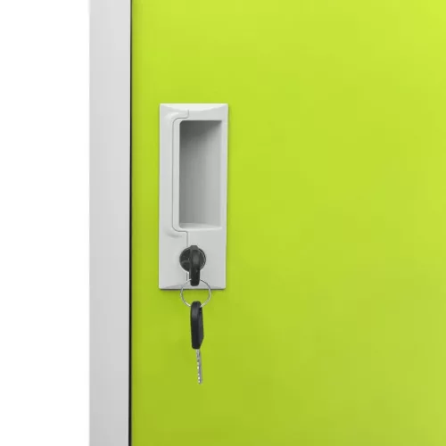  világosszürke-zöld acél zárható szekrény 90 x 45 x 92,5 cm