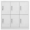  világosszürke acél zárható szekrény 90 x 45 x 92,5 cm