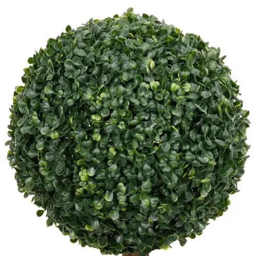  zöld gömbalakú cserepes műpuszpáng 119 cm