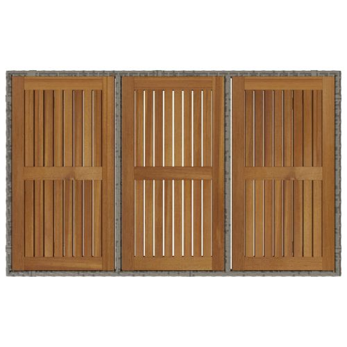  Kert étkező szett 7 pcs Szürke és Barna polirattan