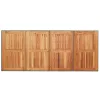  9 darabos kert étkező szett szürke polirattan akác