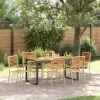  Kert étkező szett 7 pcs Beige és barna polirattan