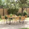  Kert étkező szett 7 pcs Beige és barna polirattan