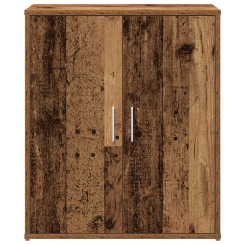  Magasfiú polcokkal tárolóval ajtóval 2 pcs Régi fa 60 x 31 x 70 cm Faanyag