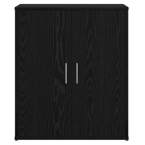  Magasfiú polcokkal tárolóval ajtóval 2 pcs Musta tammi 60 x 31 x 70 cm Faanyag