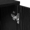  Magasfiú polcokkal tárolóval ajtóval 2 pcs Musta tammi 60 x 31 x 70 cm Faanyag