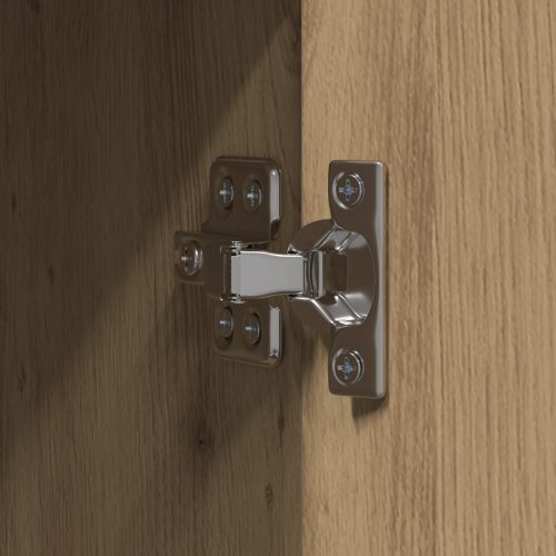  Kézműves Tölgy Magas Szekrény 60 x 32 x 153 cm Mérnöki Fa