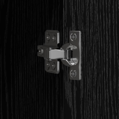  Fekete Tölgy Felső Szekrény - 60 x 32 x 153 cm - Műszaki fa