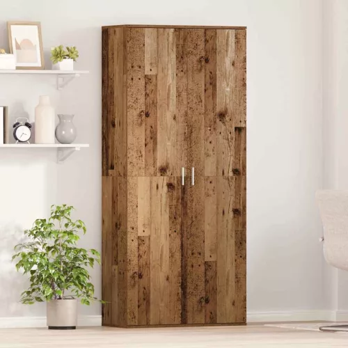  Highboard Öreg fa 80 x 35 x 180 cm Faanyag