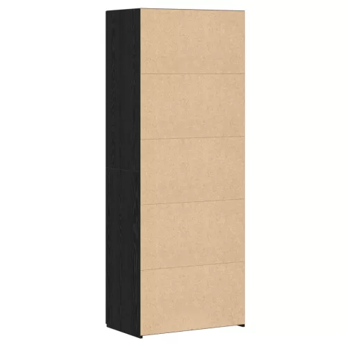  fekete tölgy magas szekrény 70x42.5x185 cm Szerelt fa