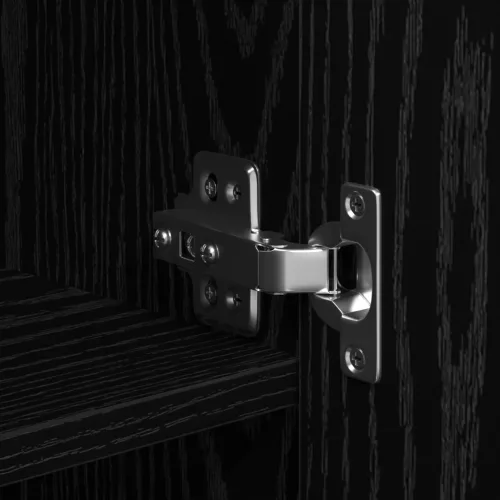  fekete tölgy magas szekrény 70x42.5x185 cm Szerelt fa