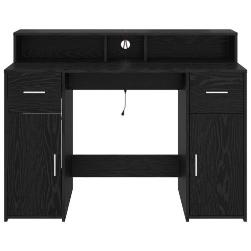  Fekete tölgy asztal 120x55x91 cm Mérnöki Fa