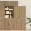  Slim Storage Cabinet Artisan Oak 30x42.5x225 cm Szerelt fa
