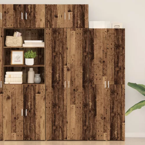  Tárolószekrény Régi Fa 70x42.5x225 cm Épített fa