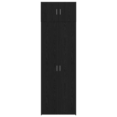  tárolószekrény Fekete tölgy 70x42.5x225 cm Mérnöki Fa