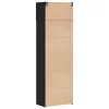  tárolószekrény Fekete tölgy 70x42.5x225 cm Mérnöki Fa