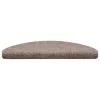  20 db öntapadós lépcsőszőnyeg 65 x 21 x 4 cm világosbarna félkör alakú nagy