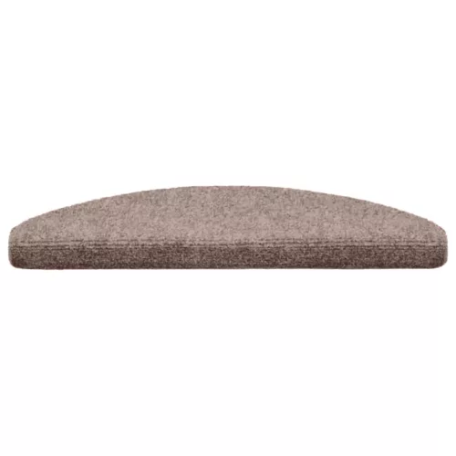  20 db öntapadós lépcsőszőnyeg 65 x 21 x 4 cm világosbarna félkör alakú nagy