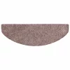  20 db öntapadós lépcsőszőnyeg 65 x 21 x 4 cm világosbarna félkör alakú nagy