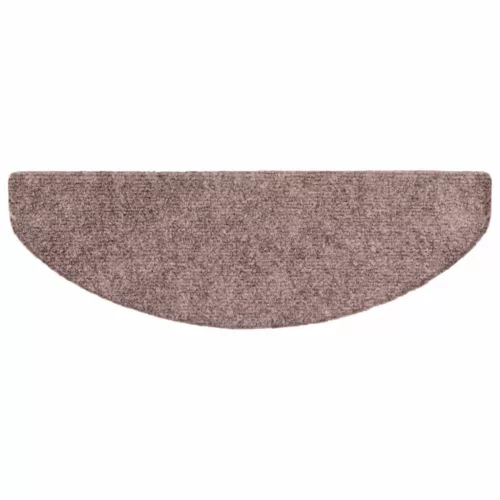  20 db öntapadós lépcsőszőnyeg 65 x 21 x 4 cm világosbarna félkör alakú nagy