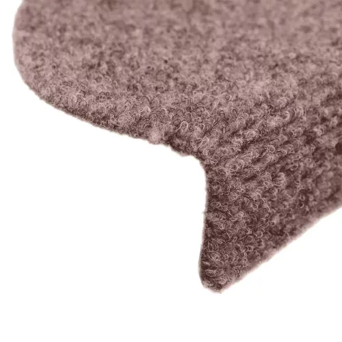  20 db öntapadós lépcsőszőnyeg 65 x 21 x 4 cm világosbarna félkör alakú nagy
