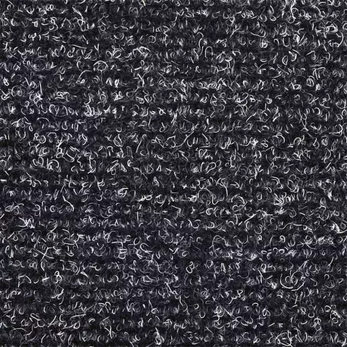  20 db öntapadós lépcsőszőnyeg, 65 x 21 x 4 cm, sötétszürke, nagy félkör alakú