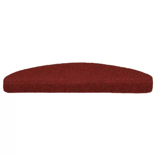  20 db öntapadós lépcsőszőnyeg 65 x 21 x 4 cm bordói piros félkör alakú nagy