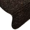  20 db öntapadós lépcsőszőnyeg 65 x 21 x 4 cm sötétbarna félkör alakú nagy