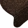  20 db öntapadós lépcsőszőnyeg 65 x 21 x 4 cm barna félkör alakú nagy