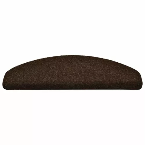  öntapadós lépcsőszőnyegek 30 db 65 x 21 x 4 cm barna félkör alakú nagy