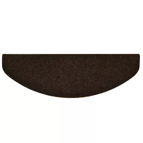  öntapadós lépcsőszőnyegek 30 db 65 x 21 x 4 cm barna félkör alakú nagy