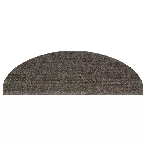  öntapadós lépcsőszőnyegek 30 db 65 x 21 x 4 cm antracit színű, félkör alakú, nagy