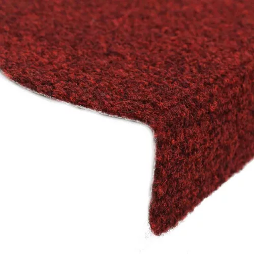  20 db öntapadós lépcsőszőnyeg 56 x 17 x 3 cm bordói félkör alakú