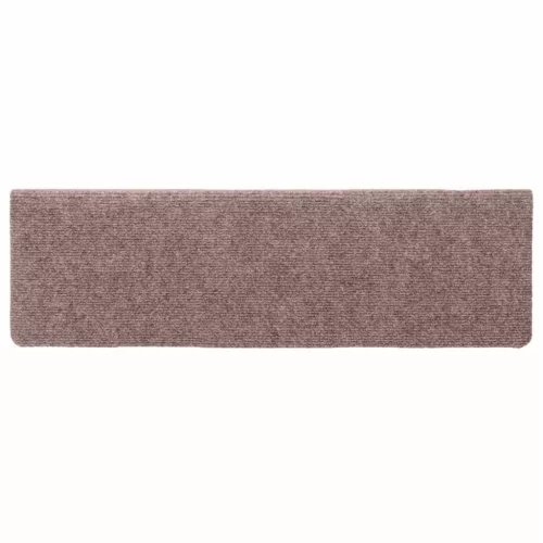  30 db öntapadós lépcsőszőnyeg, világosbarna, téglalap alakú széllel, 65 x 21 x 4 cm