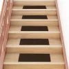  öntapadós lépcsőszőnyegek 30 db 60 x 25 cm barna téglalap alakú