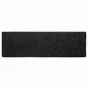  20 db öntapadós lépcsőszőnyeg, 65 x 21 x 4 cm, fekete, téglalap alakú széllel