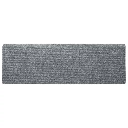  20 db öntapadós lépcsőszőnyeg, világosszürke, téglalap alakú széllel, 65 x 21 x 4 cm