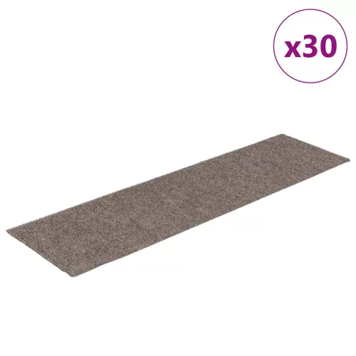  öntapadós lépcsőszőnyegek 30 db 76 x 20 cm bézs téglalap alakú