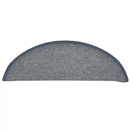  30 db világosszürke és kék lépcsőszőnyeg 56x17x3 cm