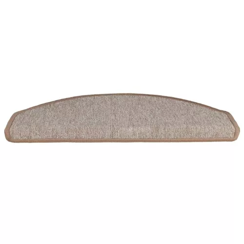  30 db világosbarna lépcsőszőnyeg 65x24x4 cm