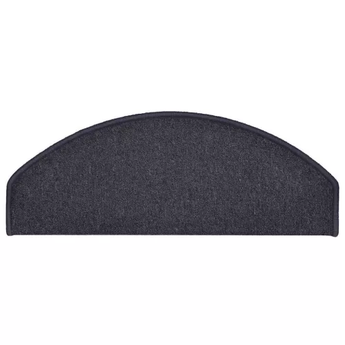  30 db sötétszürke és kék félkör alakú lépcsőszőnyegek, nagy, 65 x 24 x 4 cm