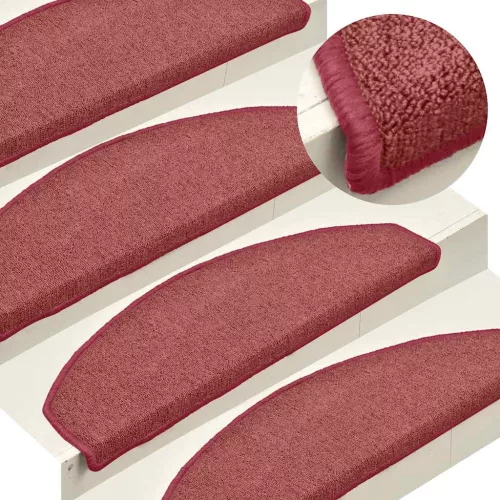  30 db piros lépcsőszőnyeg 65x24x4 cm