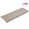 30 db tópszínű lépcsőszőnyeg 65x21x4 cm
