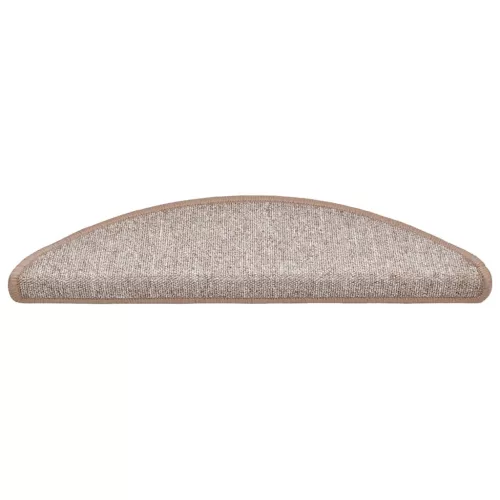  20 db világosbarna lépcsőszőnyeg 56x17x3 cm