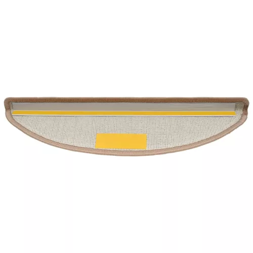  20 db világosbarna lépcsőszőnyeg 56x17x3 cm