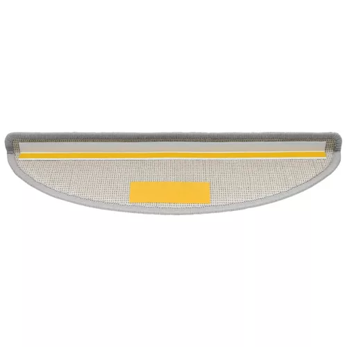  20 db világosszürke félkör alakú lépcsőszőnyeg 56 x 17 x 3 cm